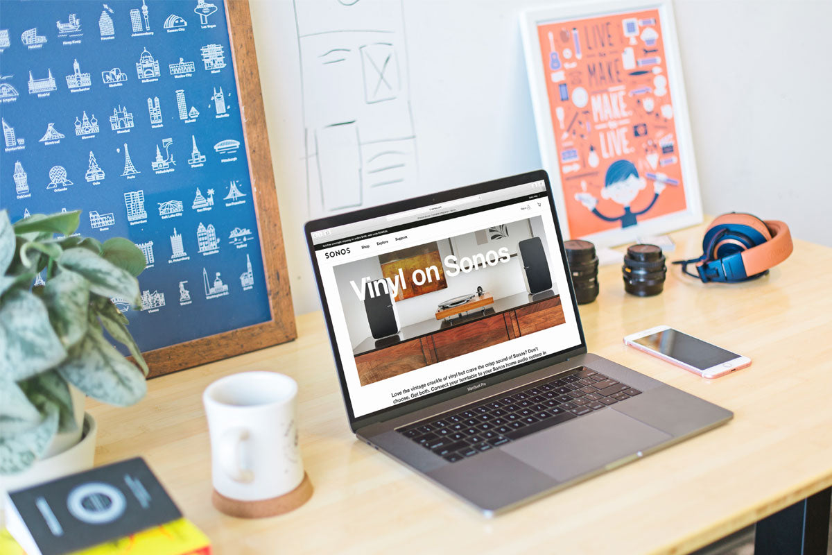 Free Macbook Pro Mockup On A Creative Desk