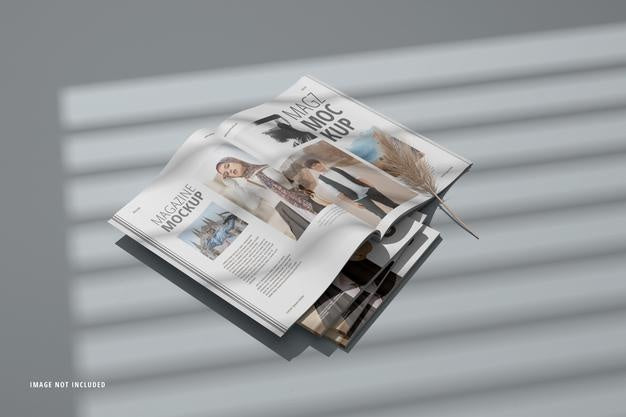 Free Magazine Mockup And Catalog Mockup Cover Page Premium Psd Psd