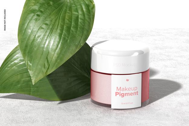 Free Makeup Pigment Mockup Psd