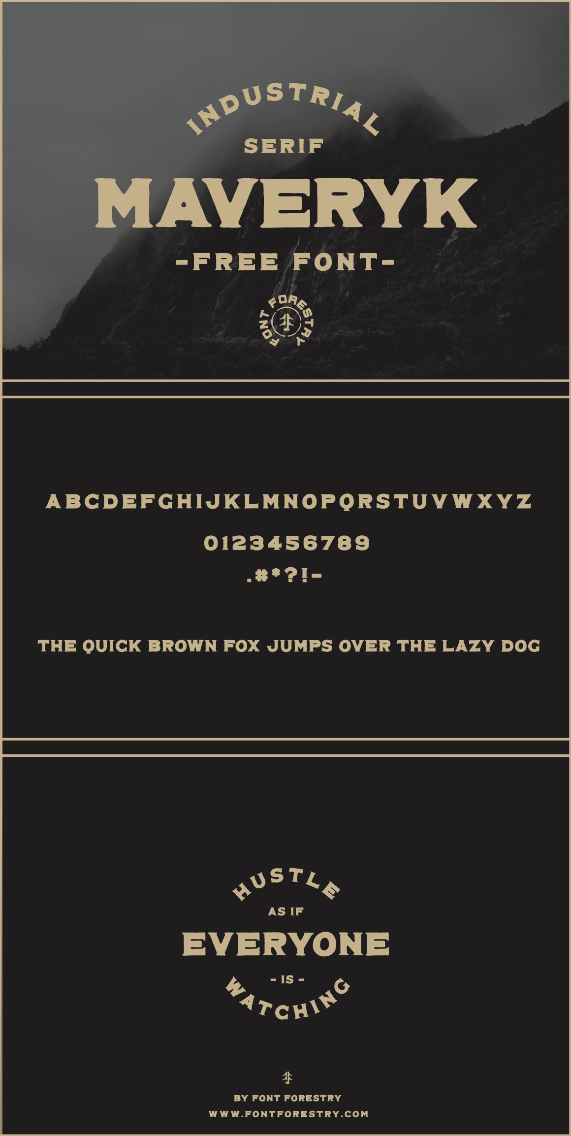 Free MAVERYK - INDUSTRIAL FONT