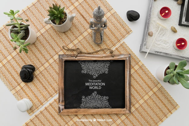 Free Meditation Composition Psd