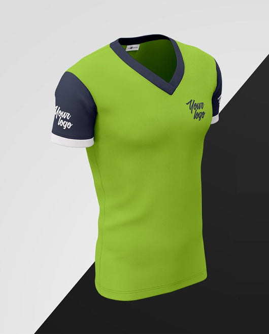 Free Mens V-Neck T-Shirts Mockup Set