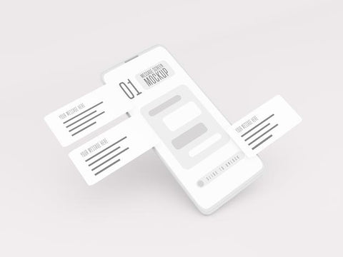 Free Messaging Conversation Concept On Mobile Phone Mockup Psd