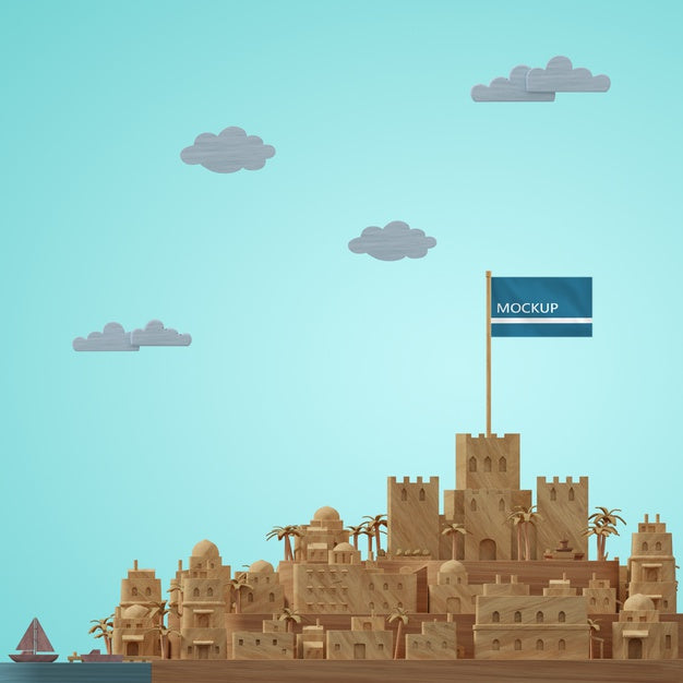 Free Miniature 3D Model Of Cities Building Psd