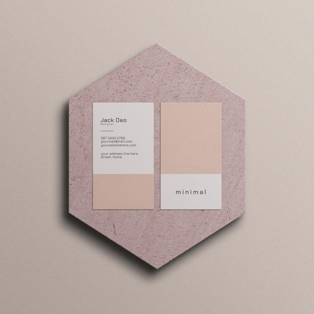Free Minimal Business Card Mockup Psd