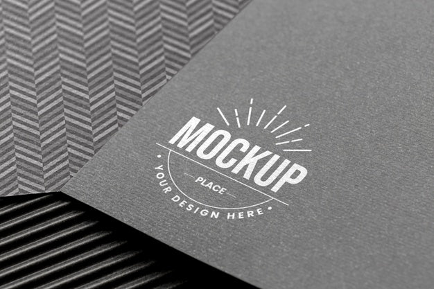 Free Minimal Composition With Company Branding Card Mock-Up Psd