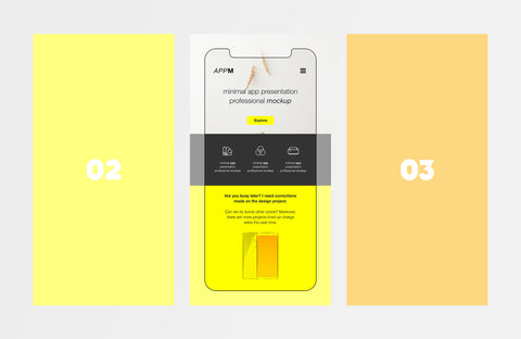 Free Minimal Flat App Presentation Mockup