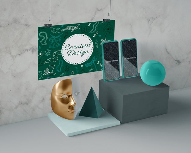 Free Minimalistic Decorations For Carnival Psd