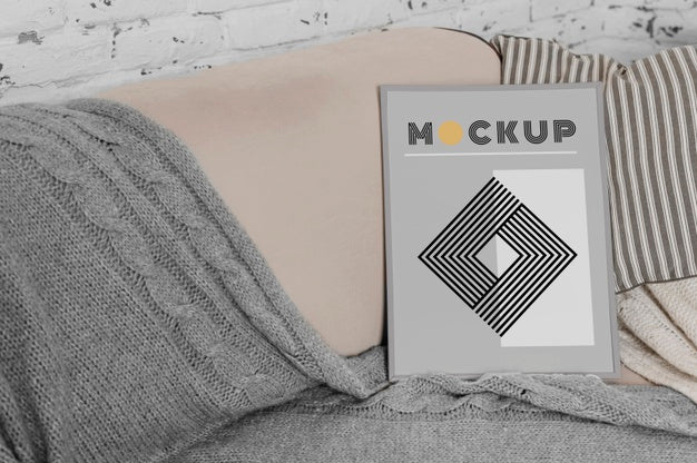 Free Mock Up Frame On Couch Psd