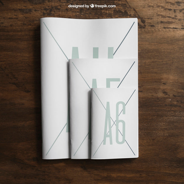 Free Mock Up Of Brochures In Different Sizes Psd