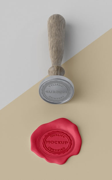 Free Mock-Up Seal For Envelope Assortment Psd