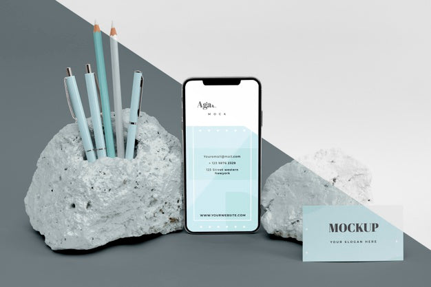 Free Mock Up Stones Psd