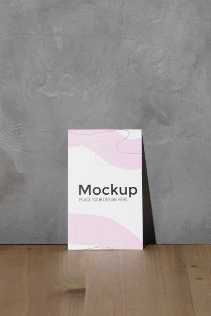 Free Mockup Poster Leaning On The Wall Psd