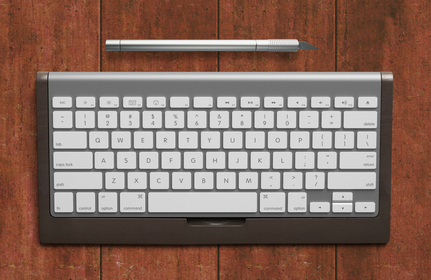 Free Authentic Presenting Mockup Scene with Empty Paper