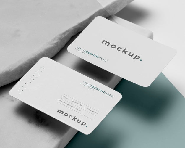 Free Modern Arrangement Of Mock-Up Business Card Psd
