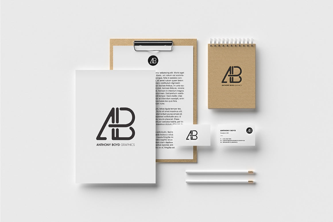 Free Modern Branding Identity Mockup Vol.2