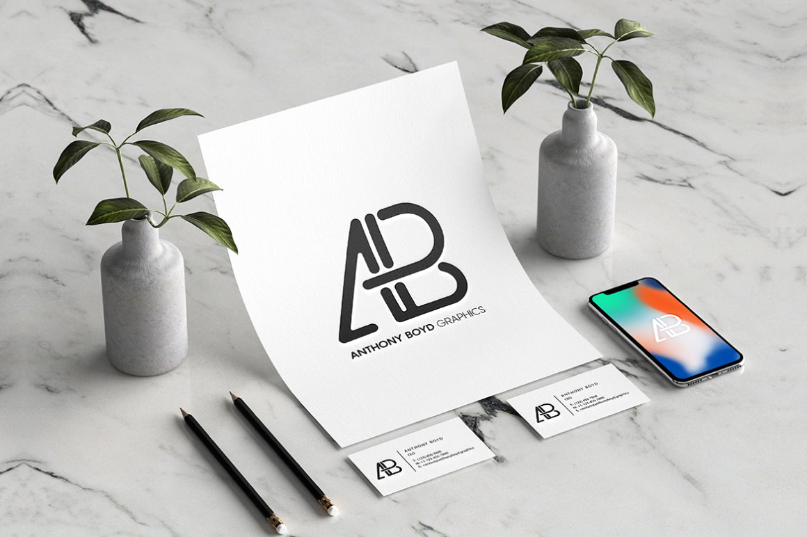 Free Modern Branding Identity Mockup