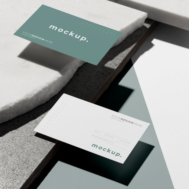 Free Modern Composition Of Mock-Up Business Card Psd