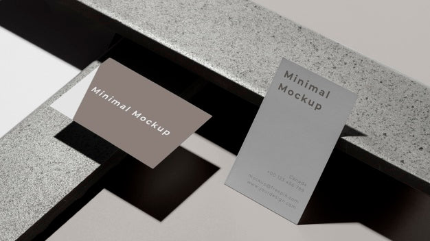 Free Modern Composition Of Mock-Up Business Card Psd