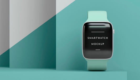 Free Modern Smartwatch With Screen Mock-Up Psd