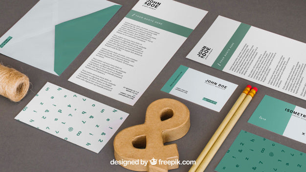 Free Modern Stationery Mockup Psd