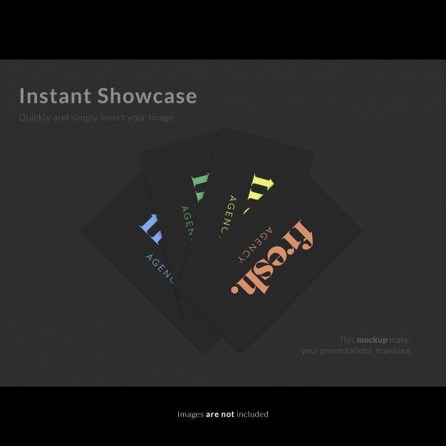 Free Multicolor Business Card Logo Mock U Psd