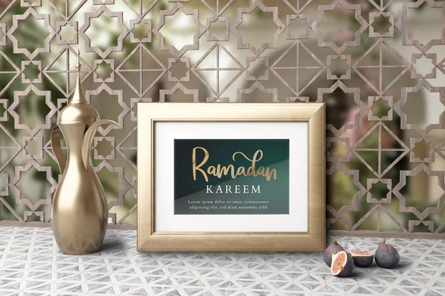 Free Muslim New Year Arrangement With Teapot And Figs Psd