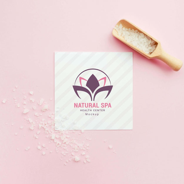 Free Natural Spa Mock-Up And Salt Psd