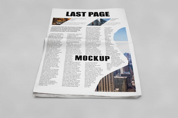 Free Newspaper Mockup Psd