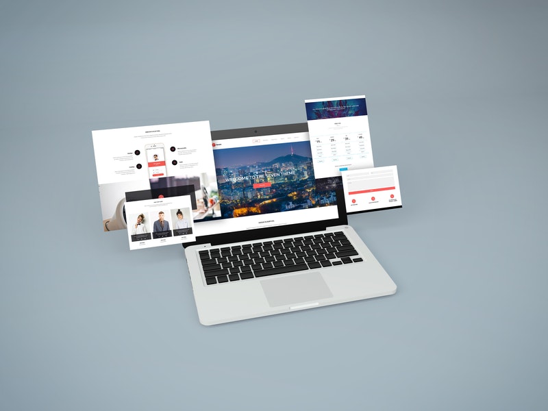 Free Notebook Website Mockup