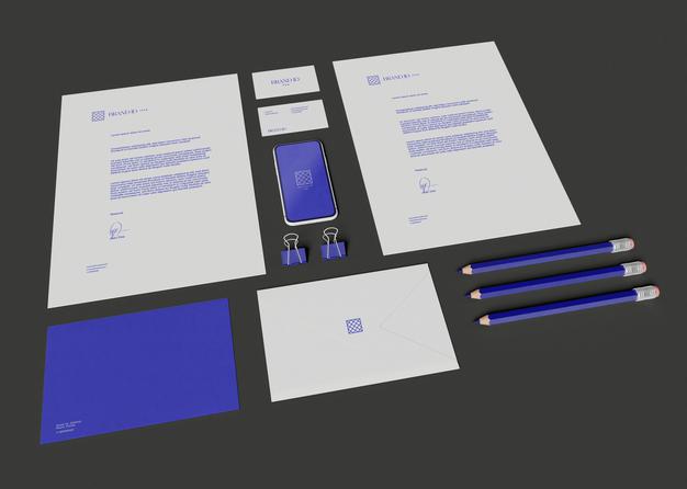 Free Office Stationery Set Mockup Psd