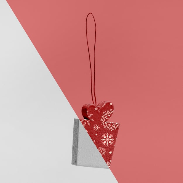 Free Ornamental Christmas Gift Mock-Up Psd