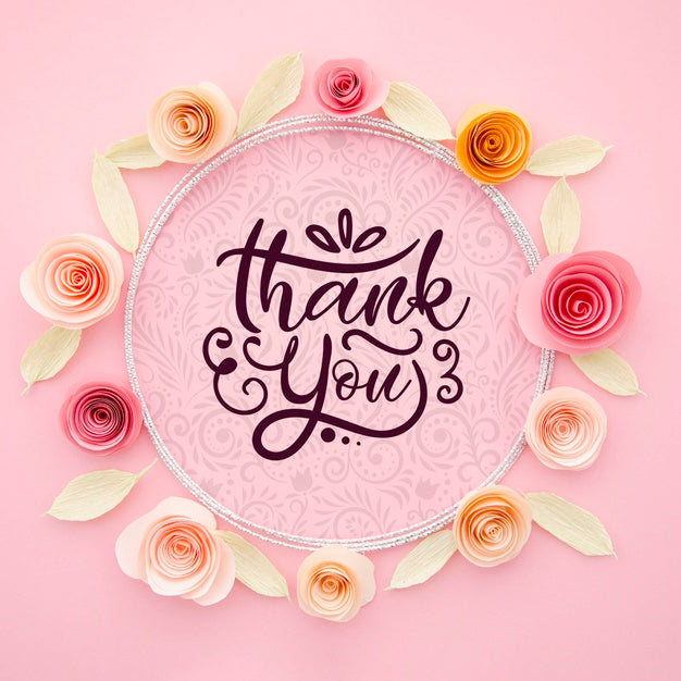 Free Ornamental Floral Frame With Message Psd