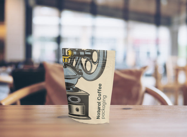 Free Packaging Mockup For A Coffee Shop Psd