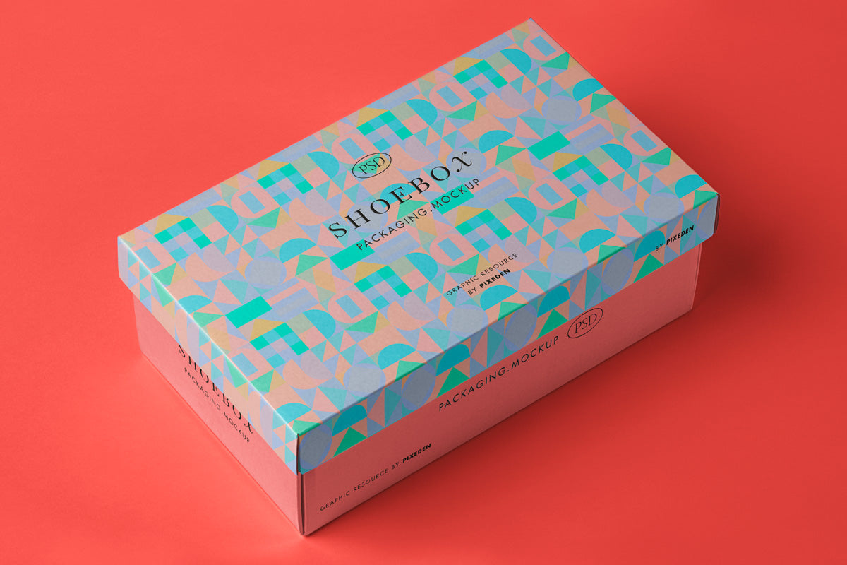 Free Packaging Psd Box Shoe Mockup 2