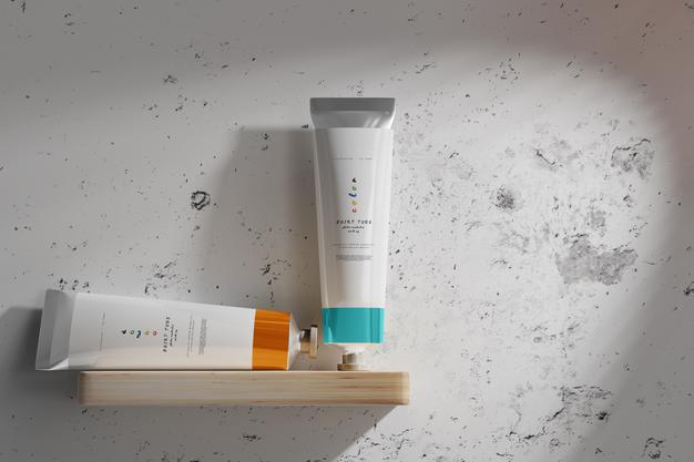 Free Paint Tube Mockups Psd