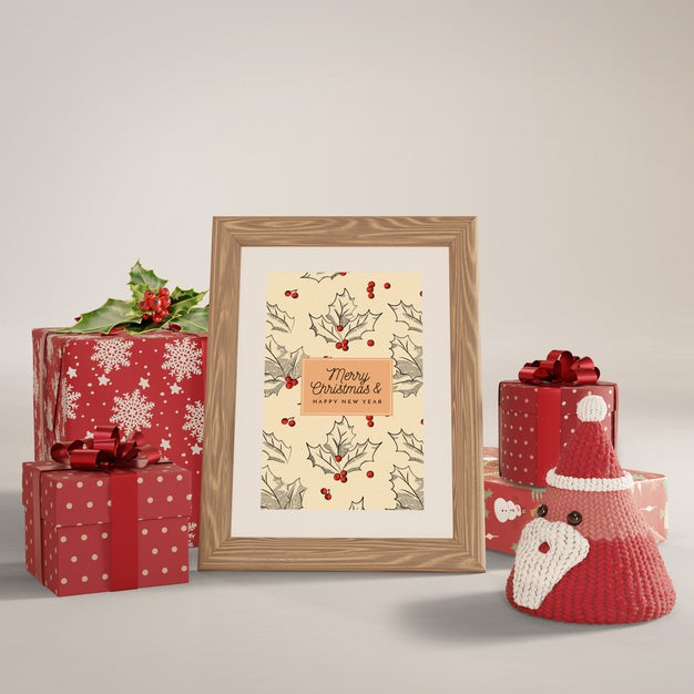 Free Painting Around With Gifts Wrapped Psd