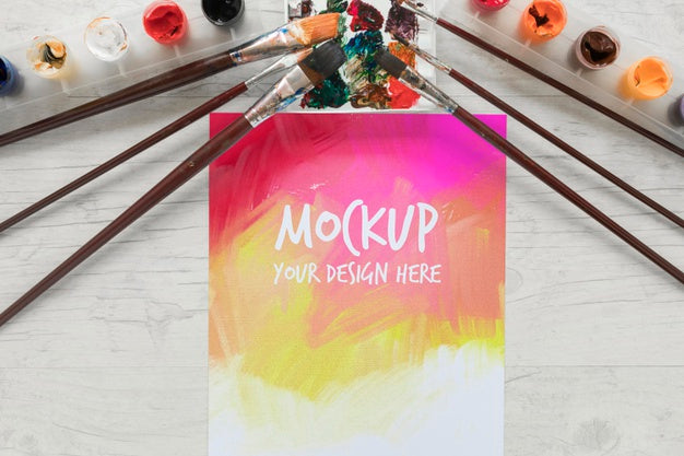 Free Painting Brushes And Watercolors Psd