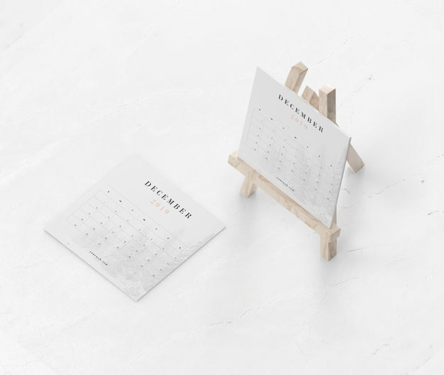 Free Painting Miniature Support Used For Calendar Psd