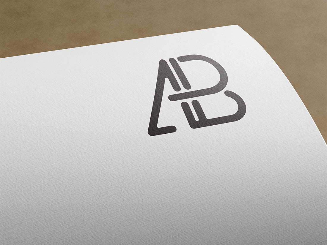 Free Paper Logo Mockup Vol.3