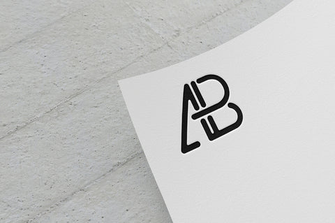 Free Paper Logo Mockup