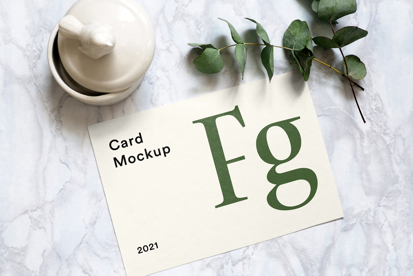 Free Paper Square Card Psd Mockup
