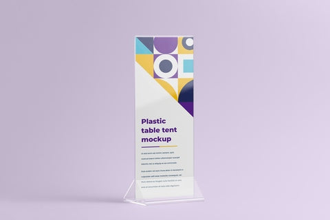 Free Paper Table Tent Mockup Isolated Psd
