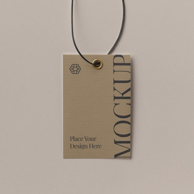 Free Paper Tag Design Mockup Psd