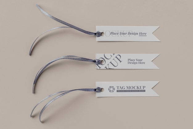 Free Paper Tag Design Mockup Psd