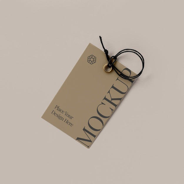 Free Paper Tag Design Mockup Psd
