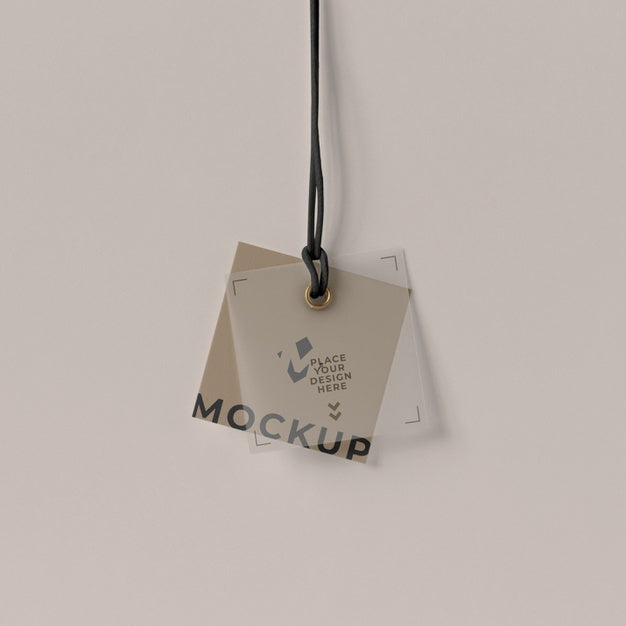 Free Paper Tag Design Mockup Psd