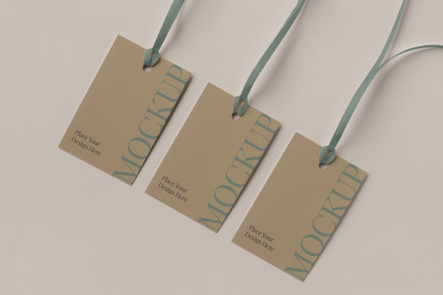Free Paper Tag Design Mockup Psd