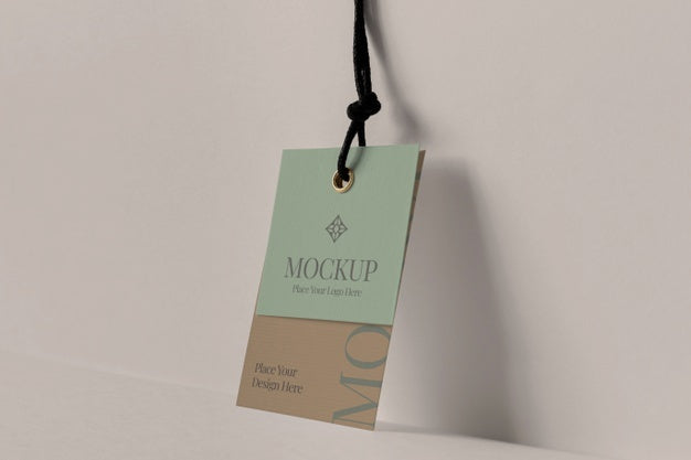 Free Paper Tag Design Mockup Psd