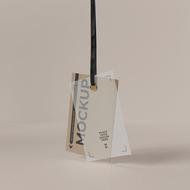 Free Paper Tag Design Mockup Psd